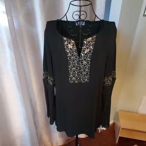Black long sleeve blouse